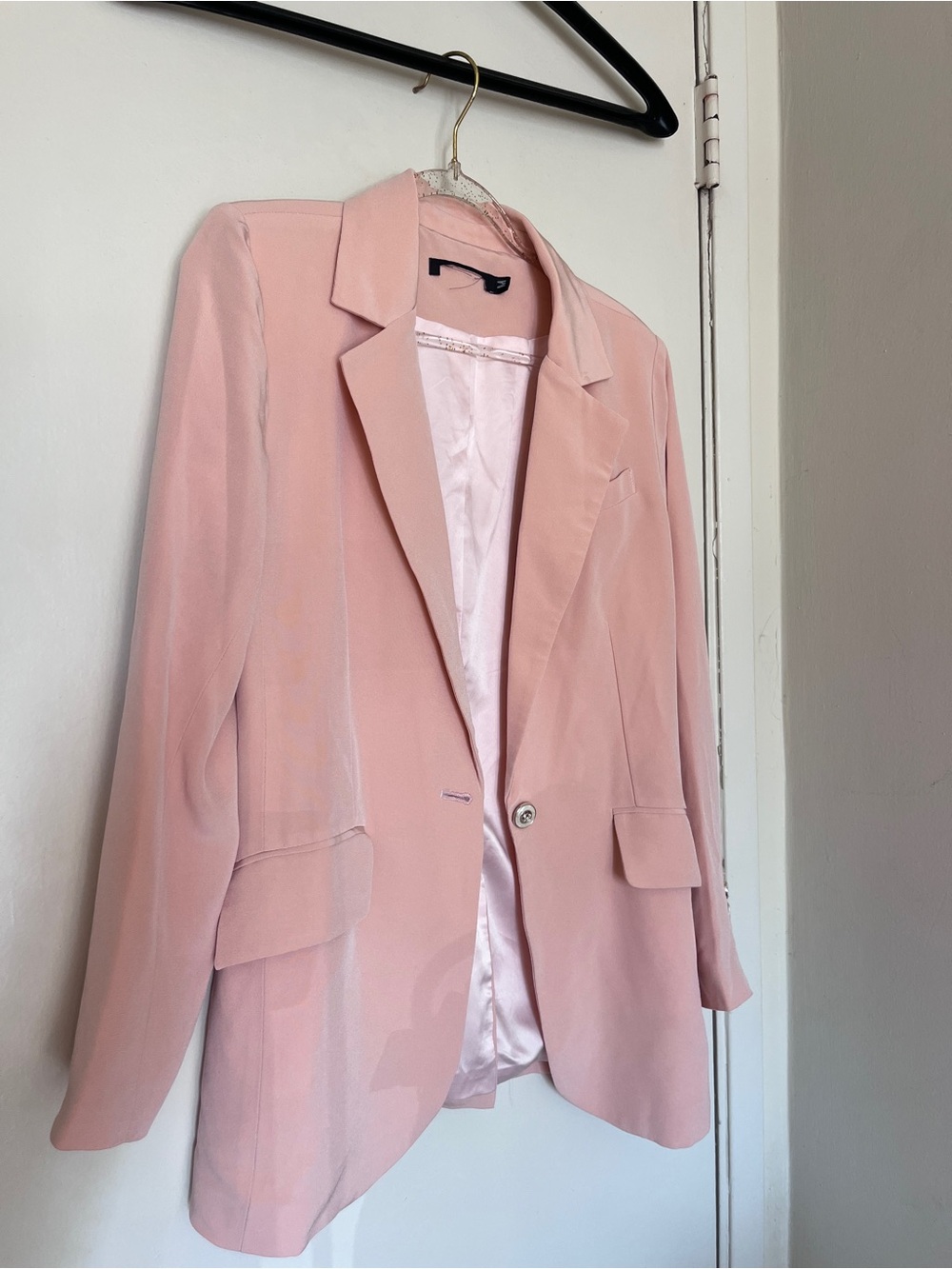 Classic Pink Womens Blazer Jacket
